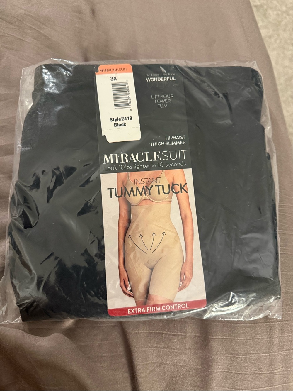 Miraclesuit Instant Tummy Tuck Hi-Waist Thigh Slimmer - Black